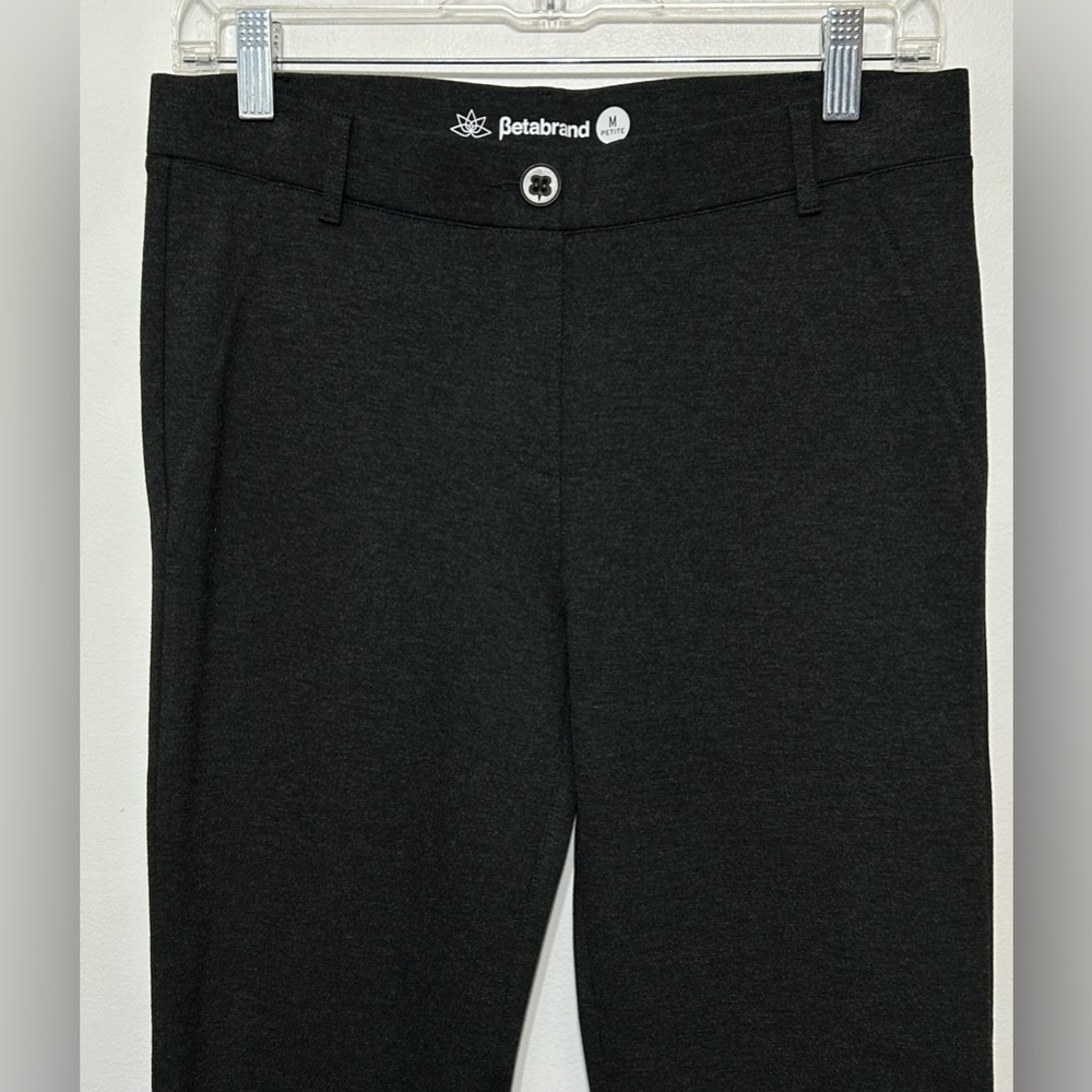 Betabrand Classic Dress Pant Yoga Pants Straight Leg Pull On - Picture 3 of 9
